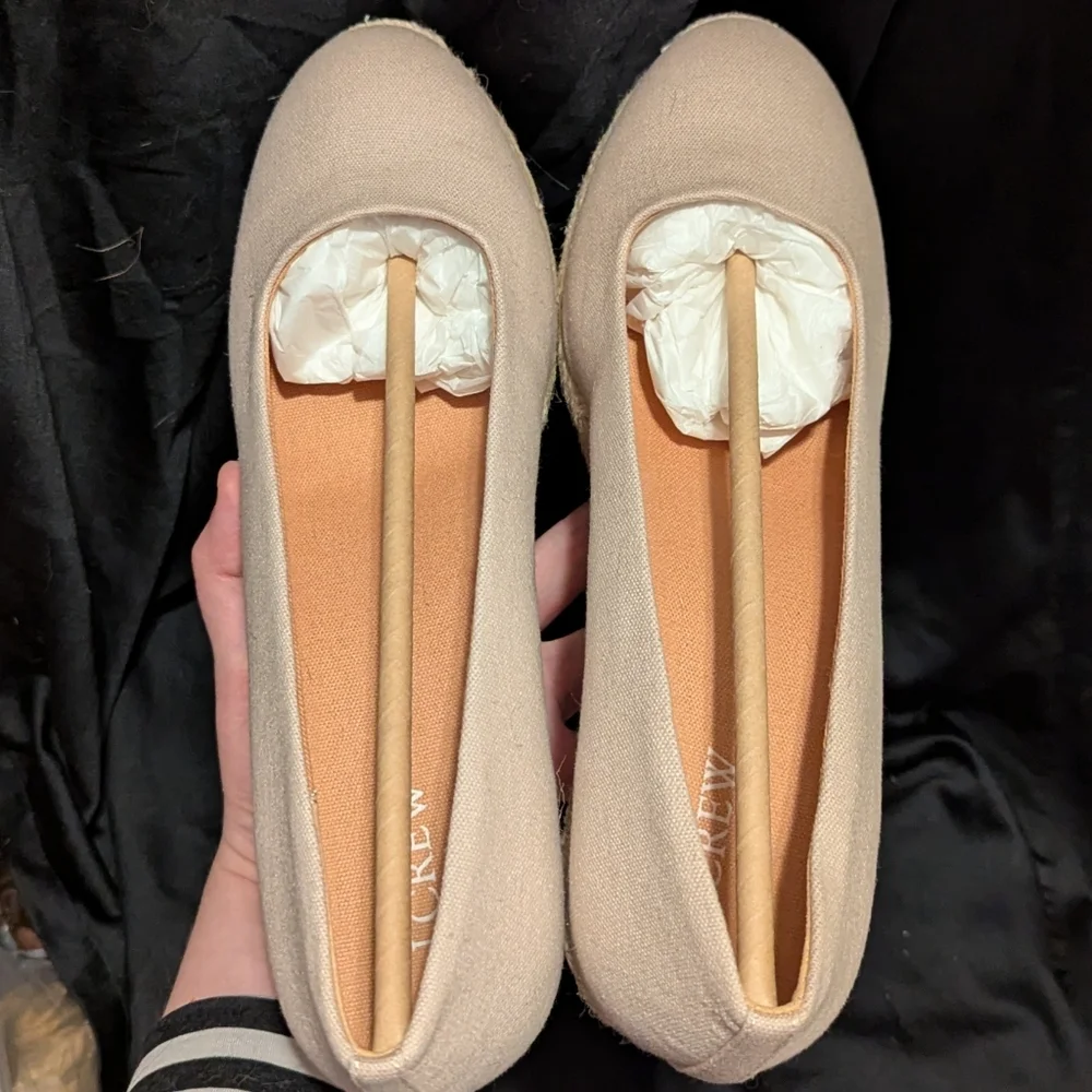 J. Crew Women's Tan Espadrille Wedges